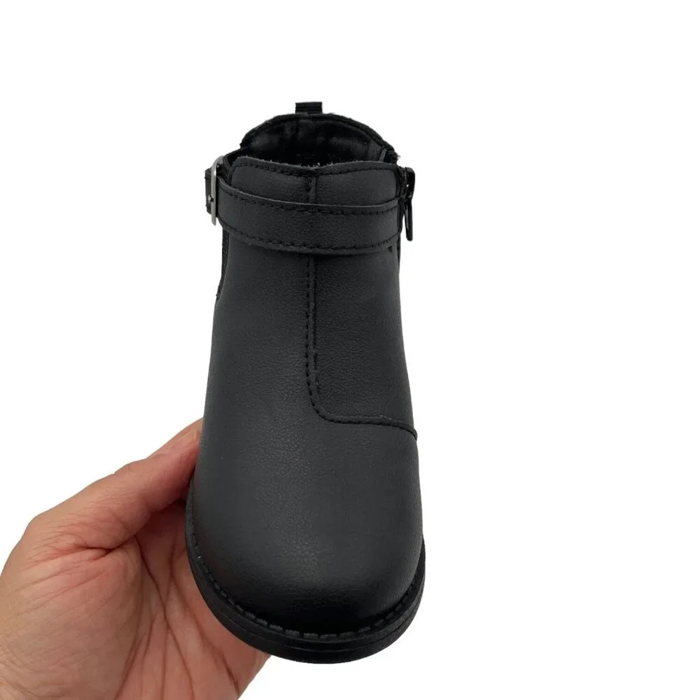 OshKosh‎ BGosh Toddler Girls Ankle Booties Size 8-9 Black Fashion Casual Shoes